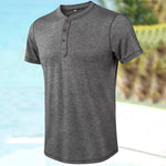 Men's Vintage Button T-Shirt