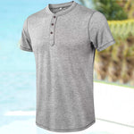 Men's Vintage Button T-Shirt