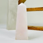 Rose Quartz Crystal Polished Obelisk One-of-a-Kind