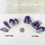 Elestial Amethyst Point/Cluster - Natural formation - By Weight (RK25B41)