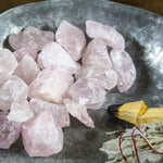 Rose Quartz Rough Stones - 1 lb Bag - Raw Chunks Rough Stone - Pink Stones (TS-171)