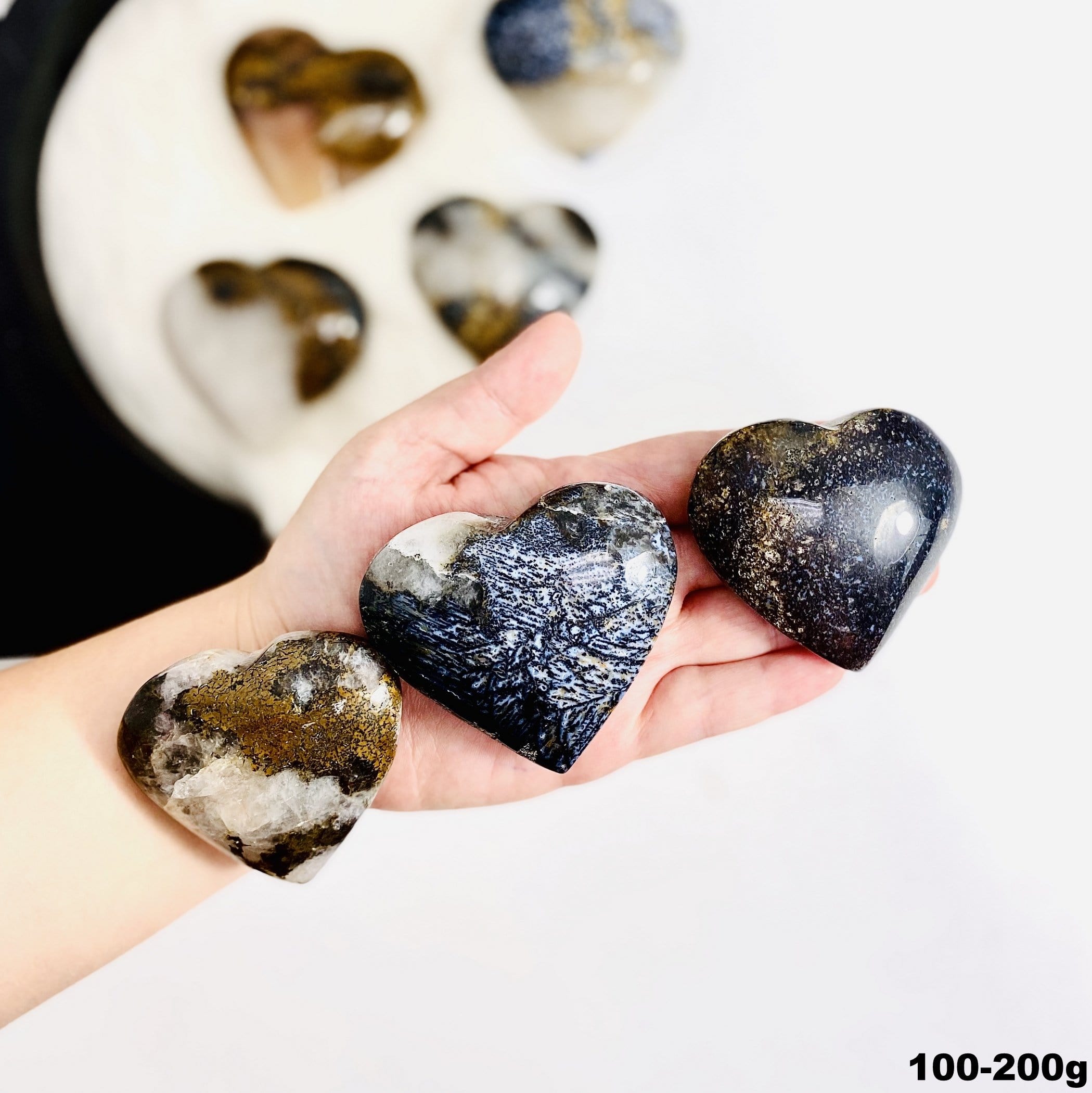 Lions Eye Jasper Crystal Hearts - By Weight