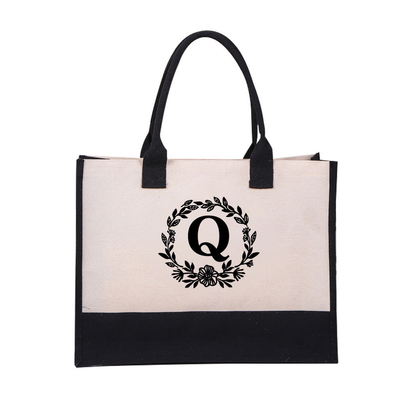 Letter Canvas Bag