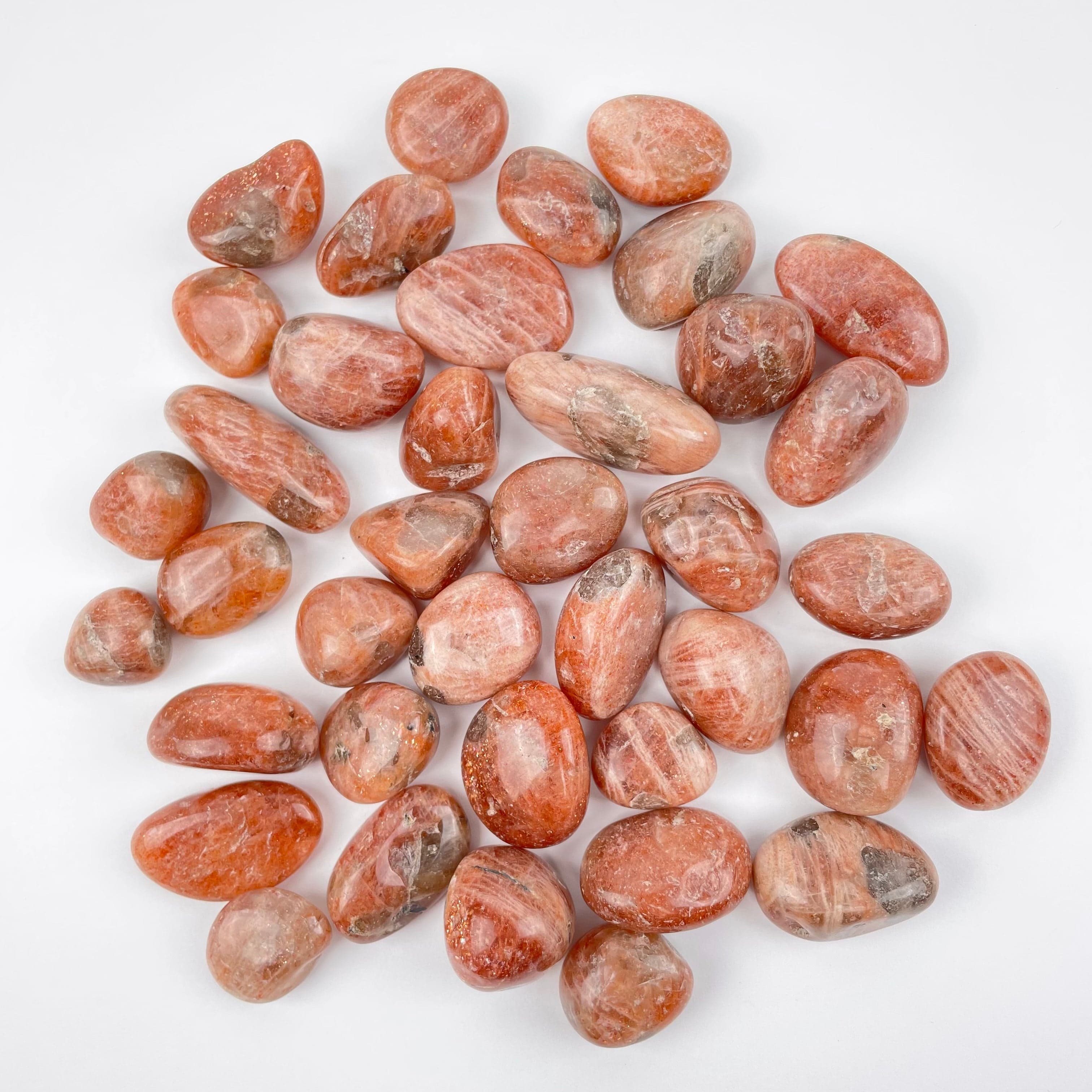 1/2 pound Golden Sunstone Tumbled Stones - Large