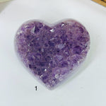 Amethyst Crystal Heart YOU CHOOSE Mother's Day Gift