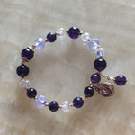 Natural Amethyst Water Drop Bracelet