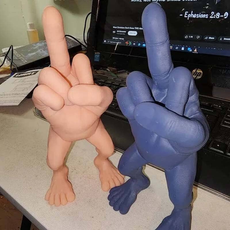 Middle Finger Figure With Legs