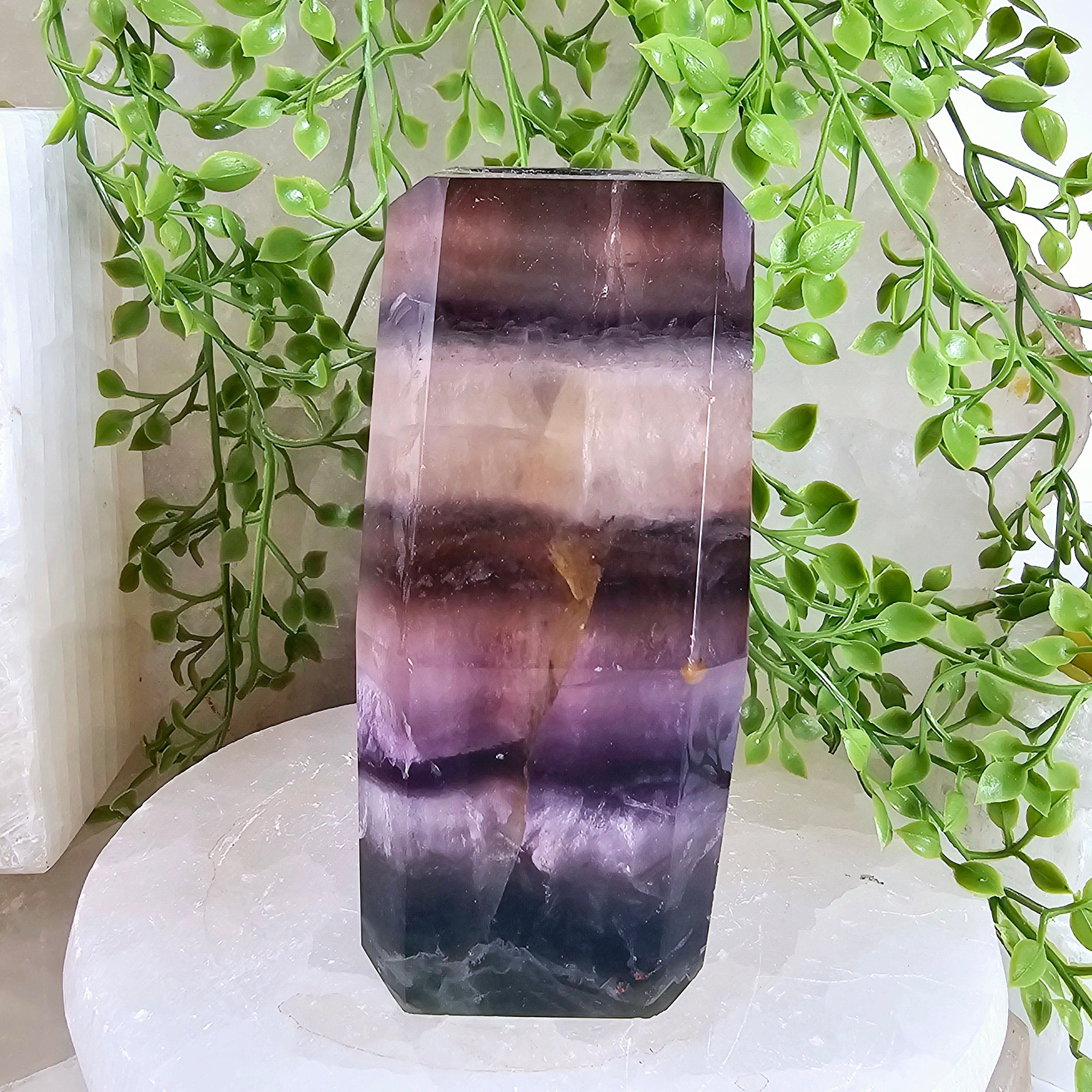 Fluorite Crystal Candle Holder