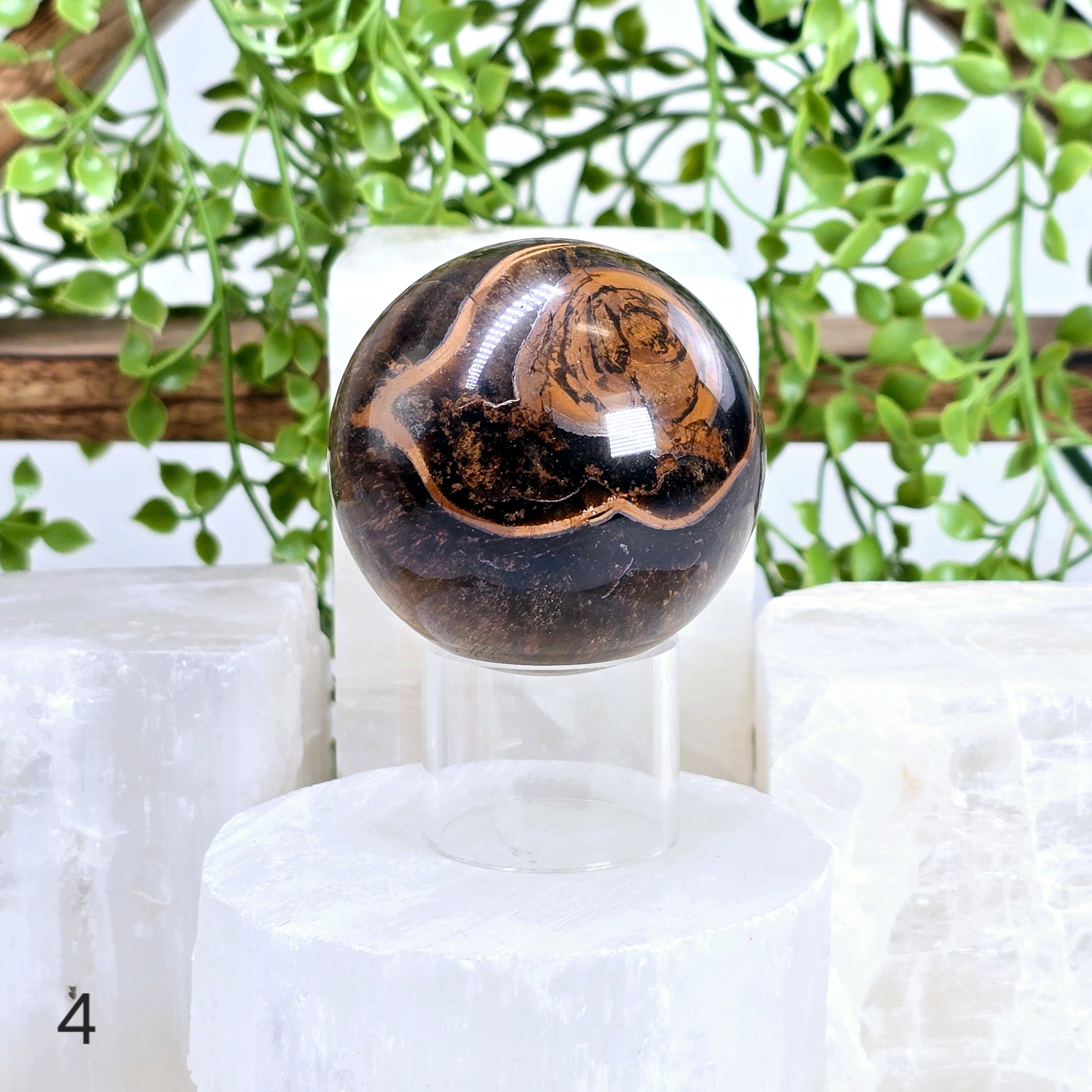 Tigers Eye Polished Crystal Sphere - You Choose