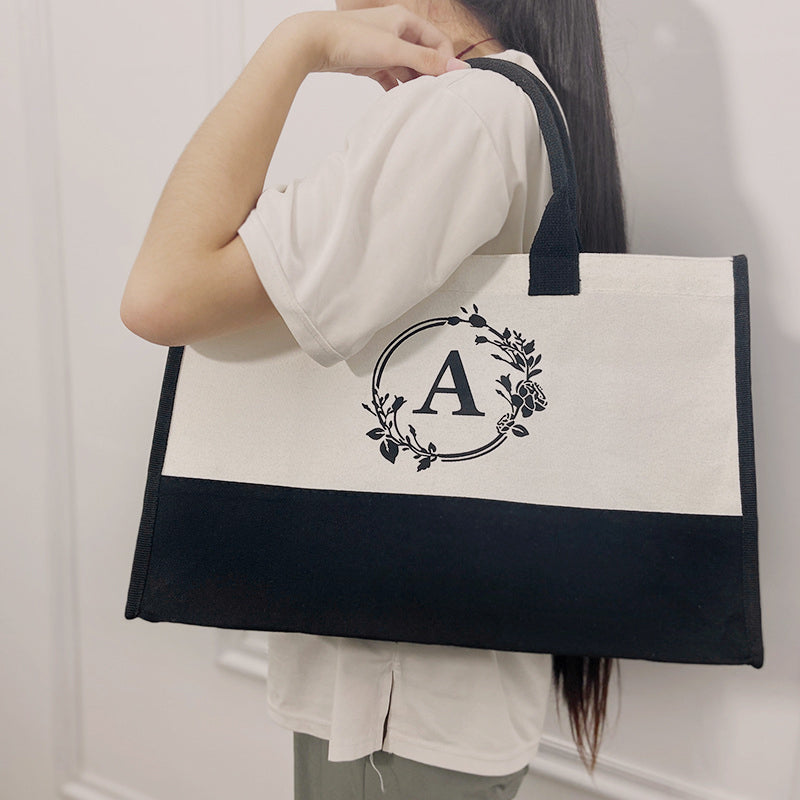 Letter Canvas Bag