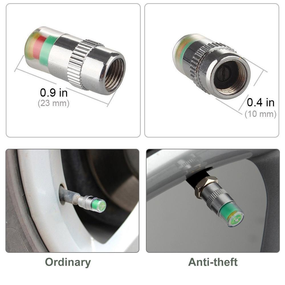 Tire Pressure Indicator Valve Stem Caps