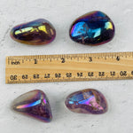 Angel Aura Quartz Tumbled Stones - Titanium Treated - YOU CHOOSE