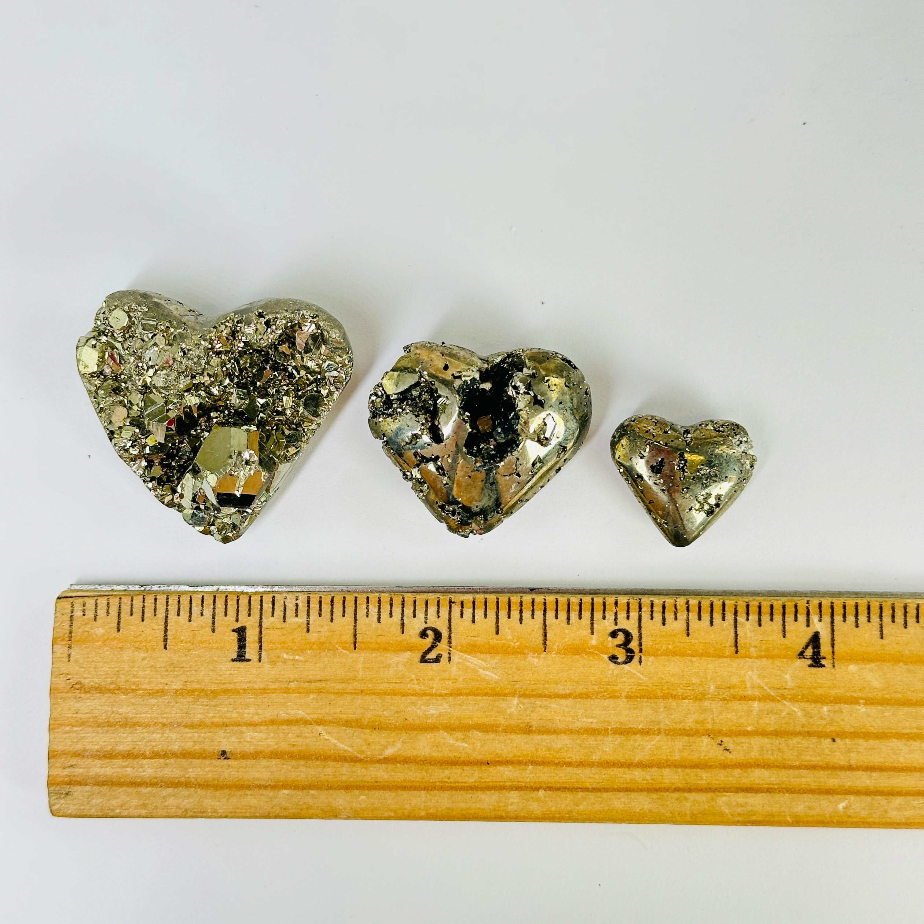 Pyrite Crystal Heart