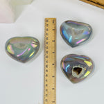 Angel Aura Agate Crystal Puffy Heart YOU CHOOSE