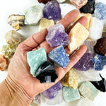 5 Assorted Mixed Rough Gemstones - You get 5 Crystals