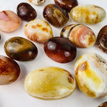 Carnelian Agate Tumbled Stone - Palm Stones