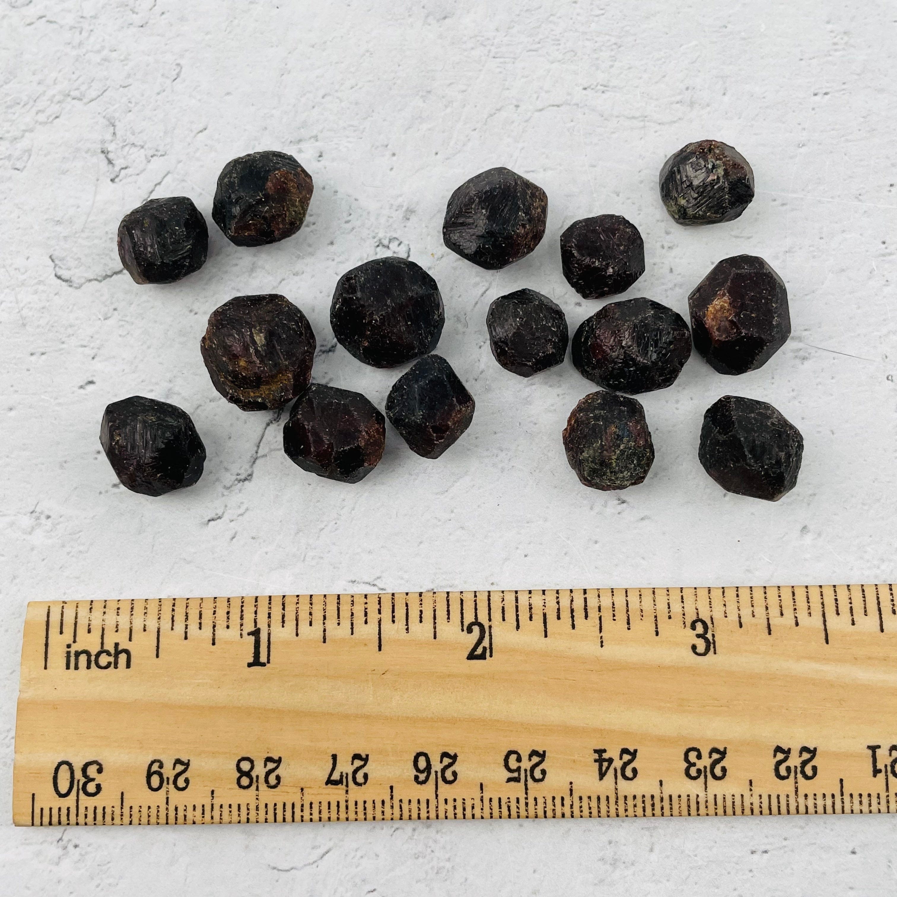 Garnet 1/2lb bag Small Tumbled nuggets - Deep Red Rough Stones