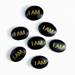 Pocket Stone "I AM" Palm Stone Crystal Worry Stone