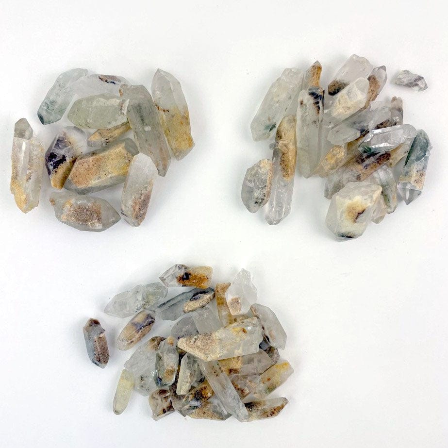 Rough Crystal Quartz Points with Chloride - 1/2 lb bag