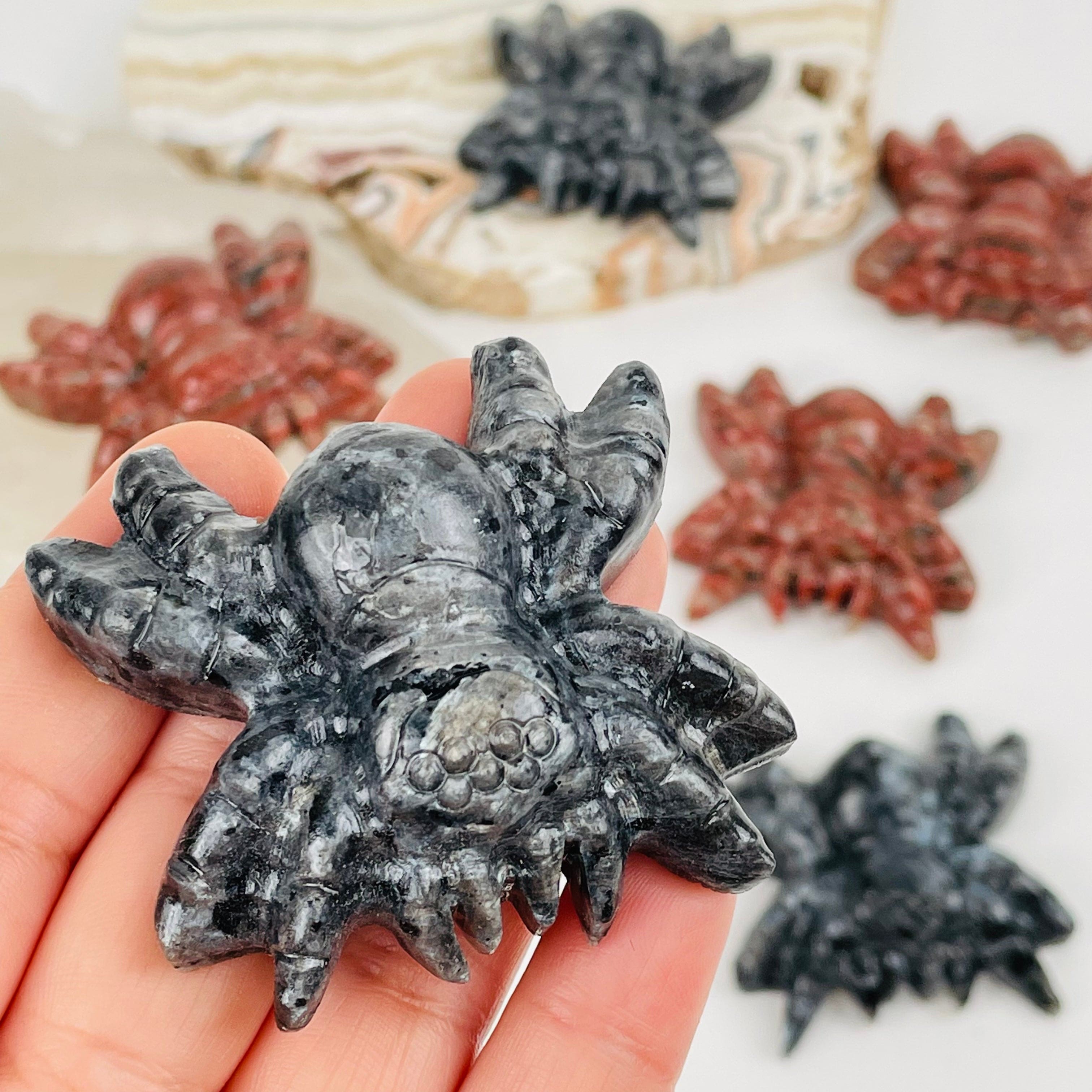 Crystal Tarantulas - Halloween Decor