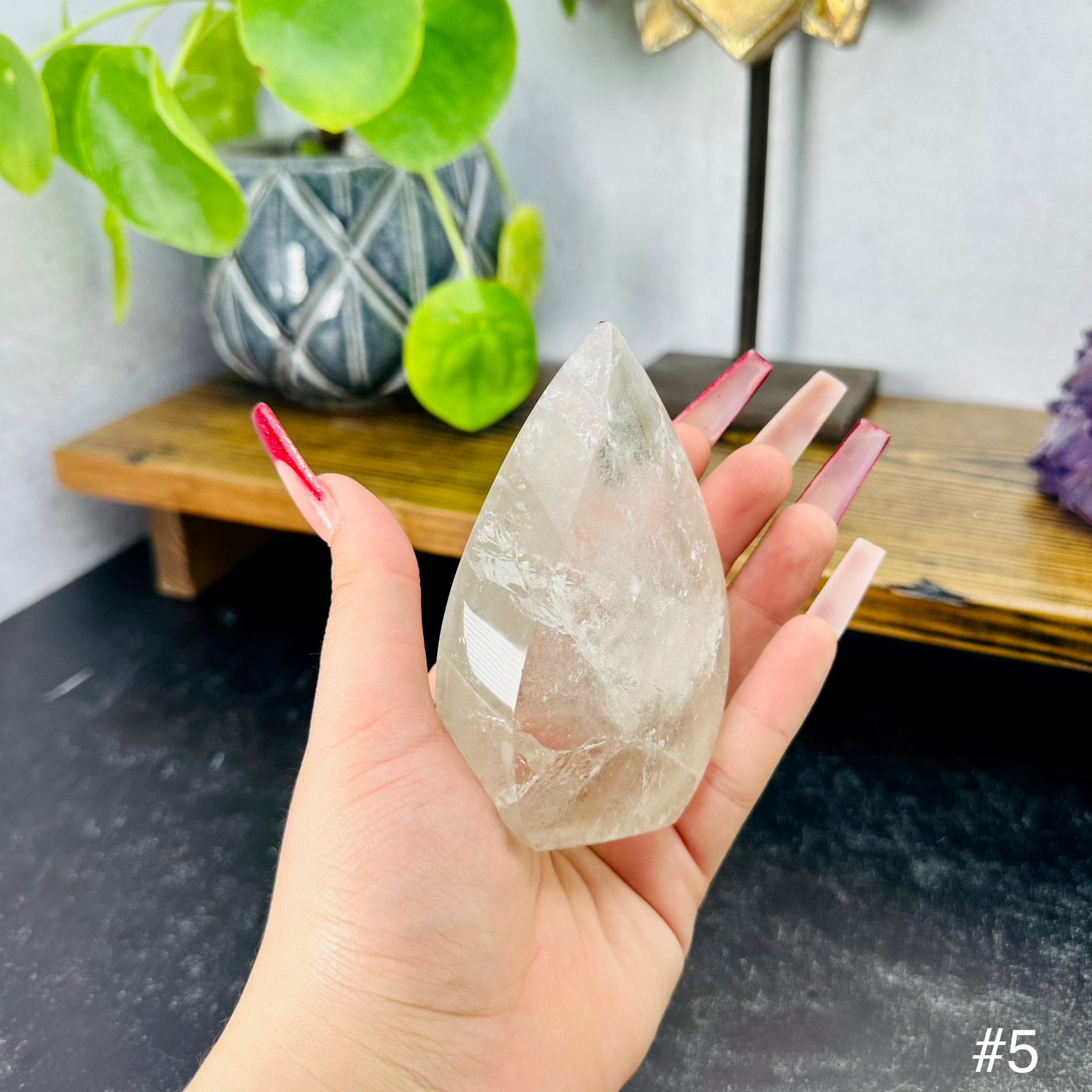 Crystal Quartz Flame Point - YOU CHOOSE