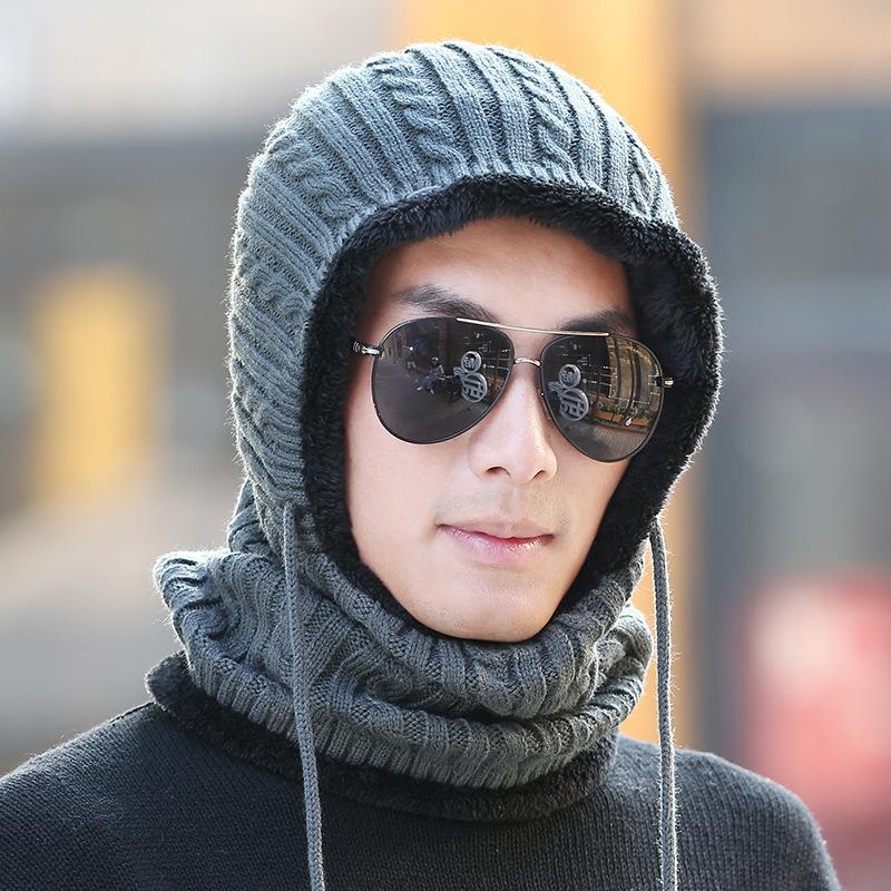 Face Scarf Snood Thermal Hooded Hat