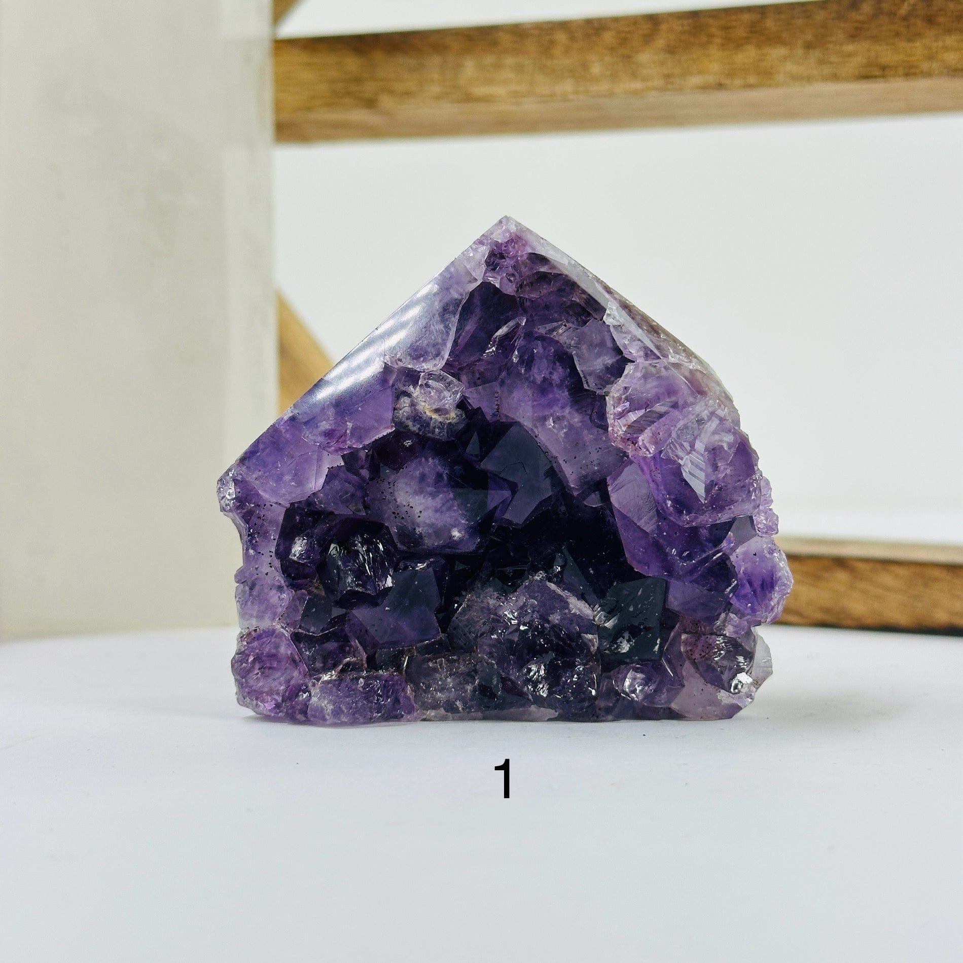 Amethyst Cluster Semi Polished Crystal Point AS IS