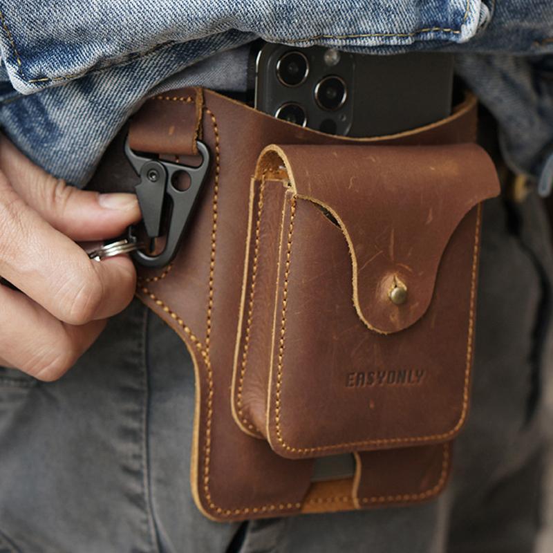 Leather Phone Belt Pouch