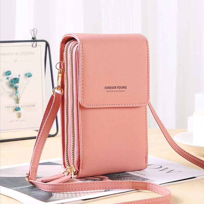 Large Capacity Elegant Crossbody Touch Screen Phone Bag