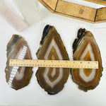 Agate Crystal Slices Set of 3 Slabs