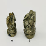 Pyrite Elephant Ganesha Carving - You Choose -