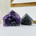 Amethyst Cluster Semi Polished Crystal Point AS IS