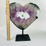 Amethyst Crystal Heart on Stand Mother's Day Gift Idea