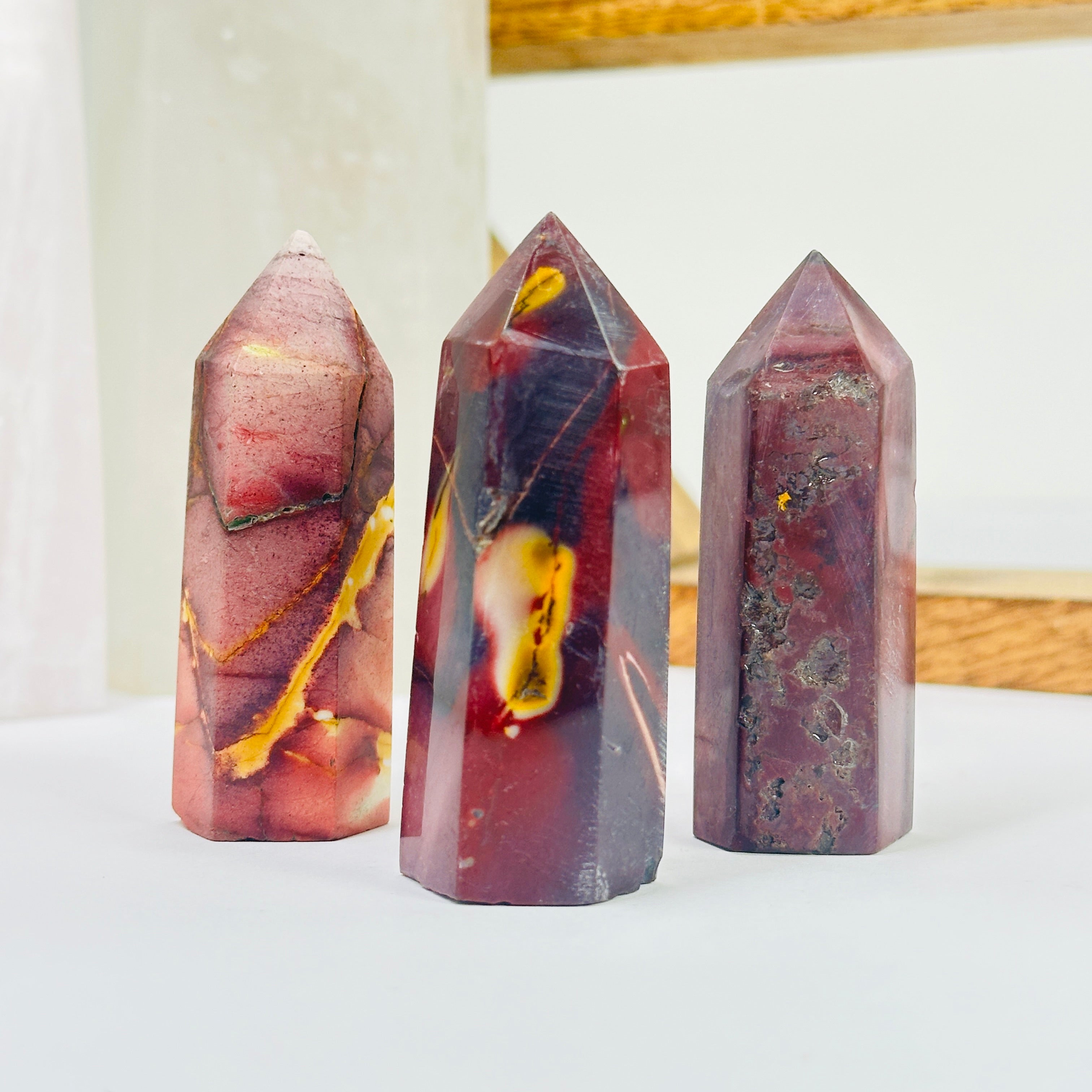 Mookaite Polished Crystal Point AS IS YOU CHOOSE #3