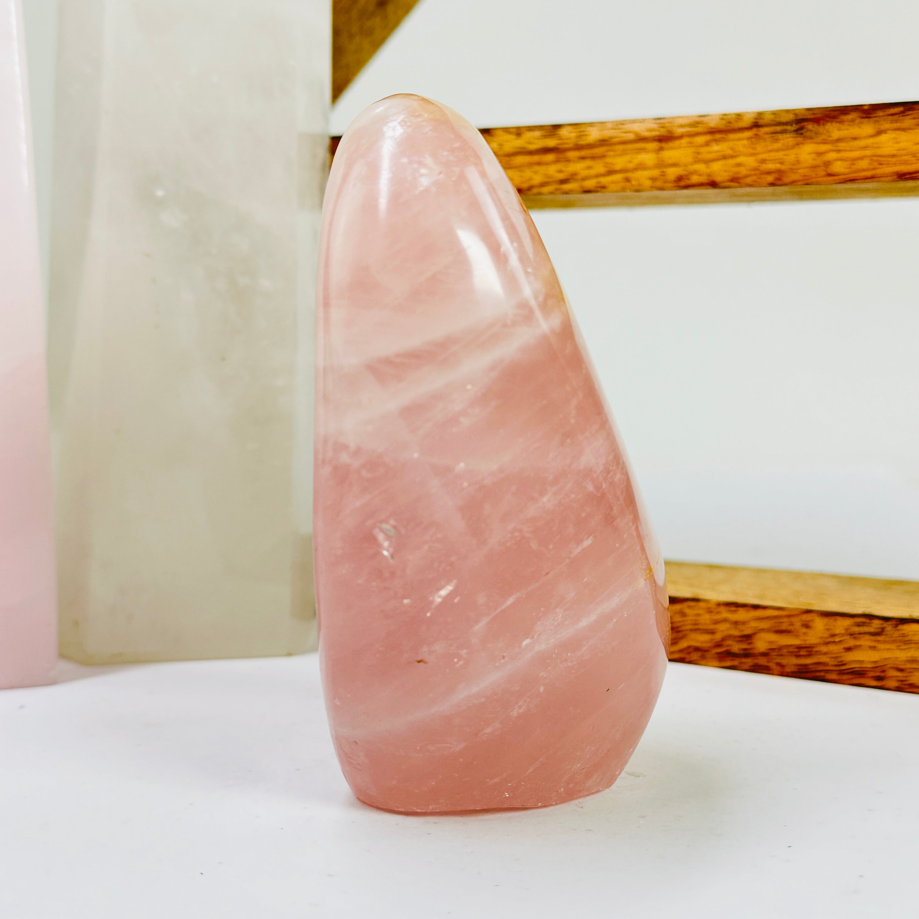 Rose Quartz Crystal Cut Base One-of-a-Kind