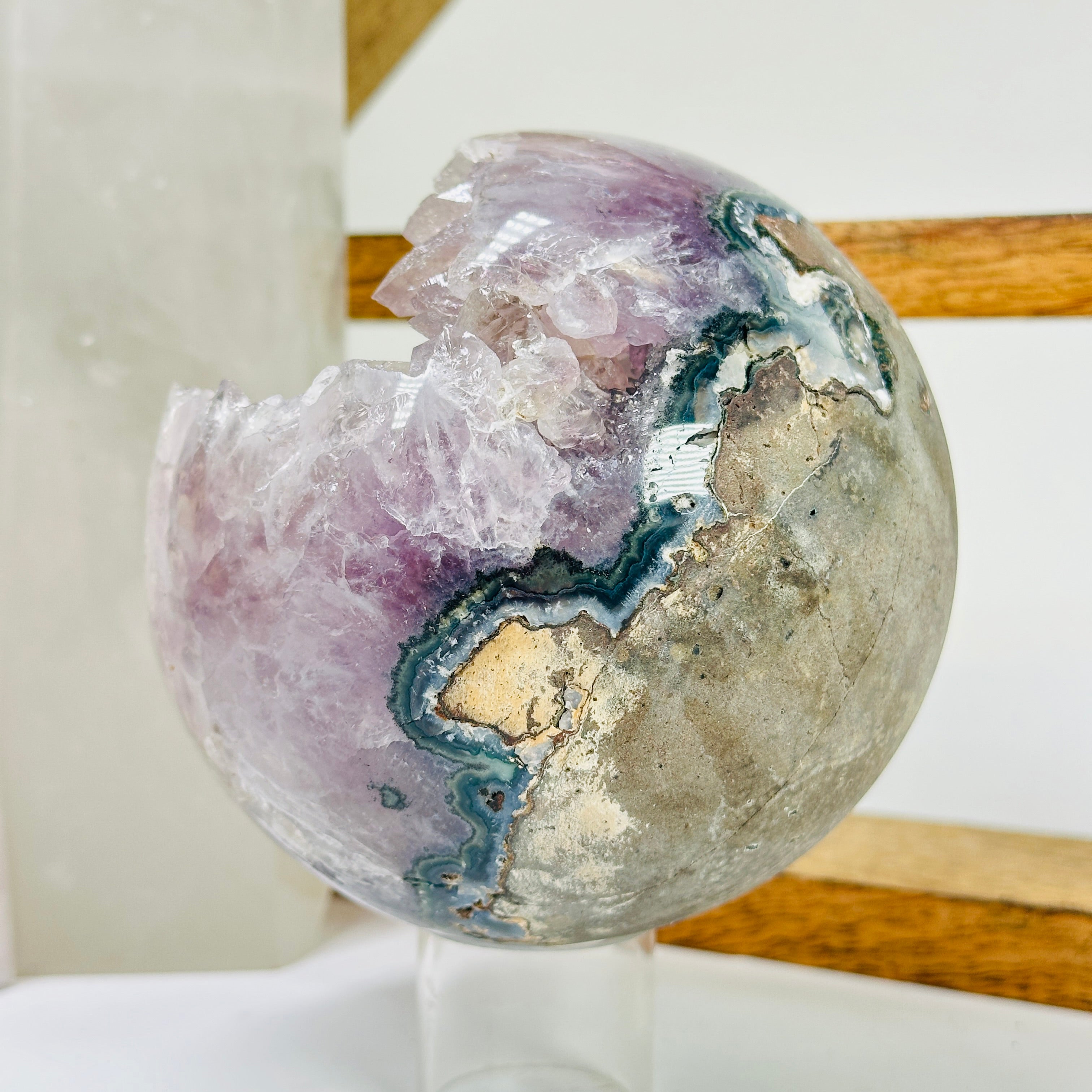 Amethyst Crystal Sphere One-of-a-Kind #3