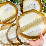 Agate Slice Set - Set of Six Large Grade AA Agate Crystals