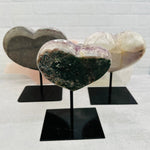 Amethyst Crystal Heart on Stand - Mother's Day Gift Idea - You Choose