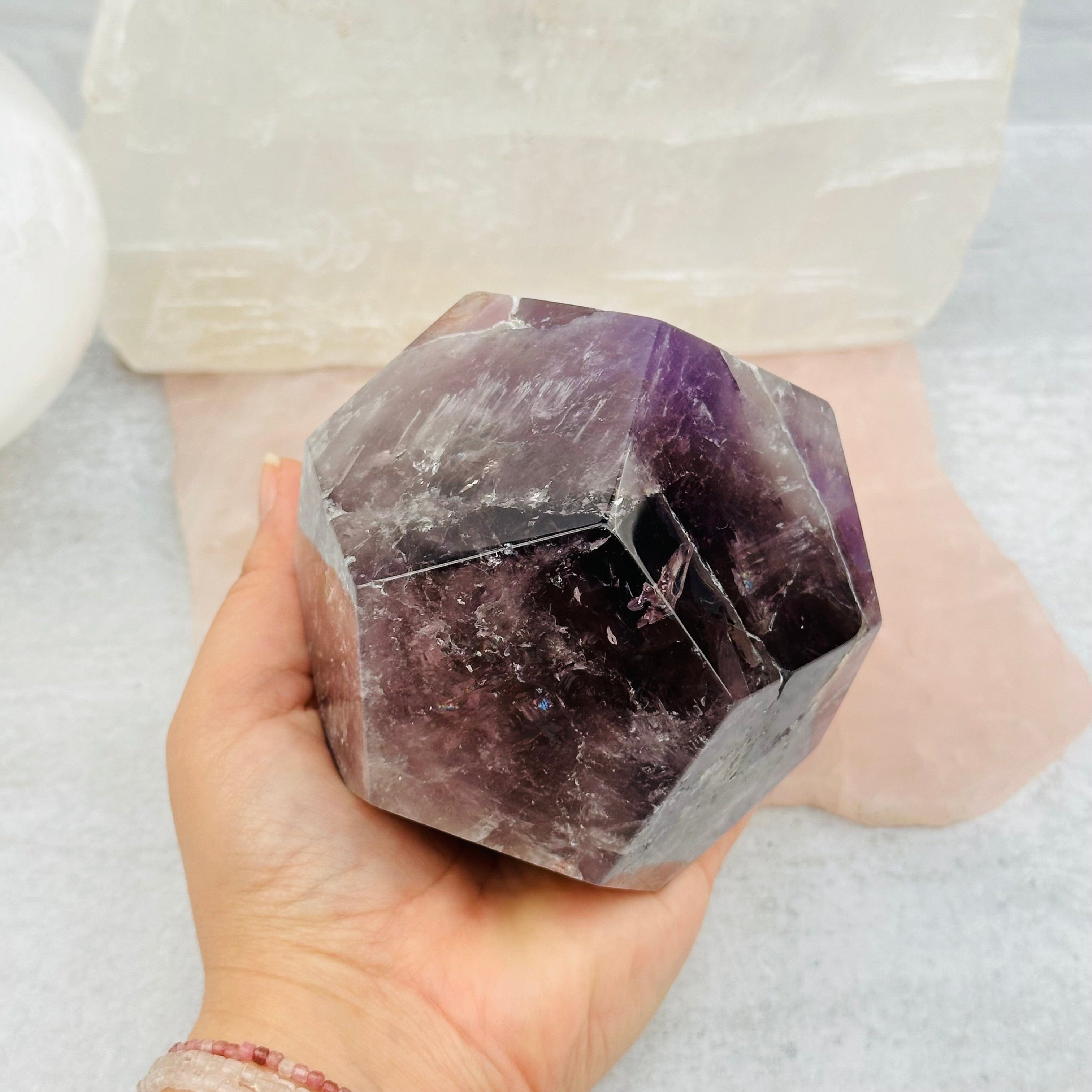 Amethyst Crystal Dodecahedron - Geometric Shape - YOU CHOOSE -