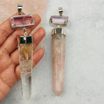 Large Rose Quartz Pendants - You Choose -