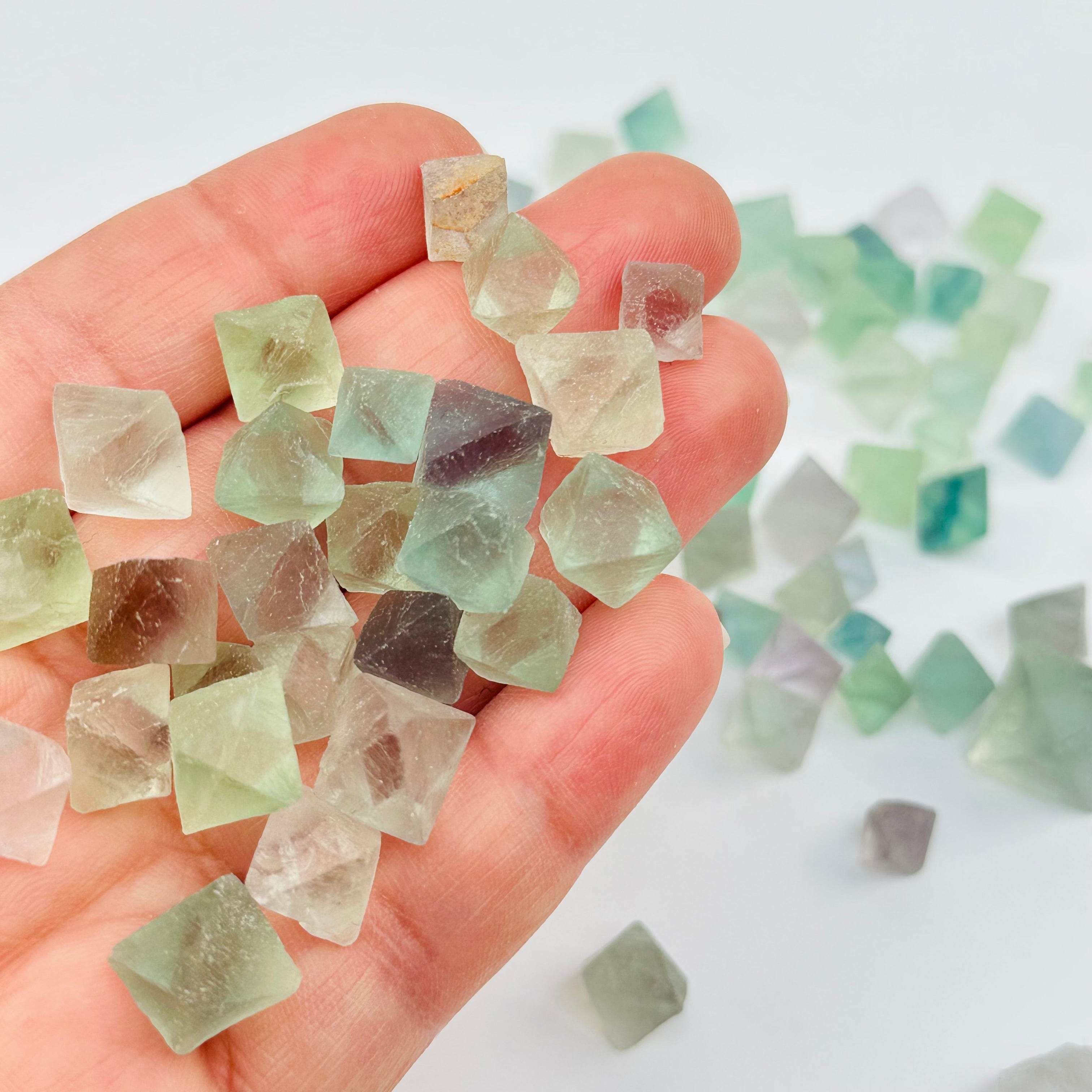 Fluorite Octahedron Crystal - 1/4pound Bag -