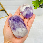 Chevron Amethyst Palm Stones - Polished Pocket Stone - By Weight -