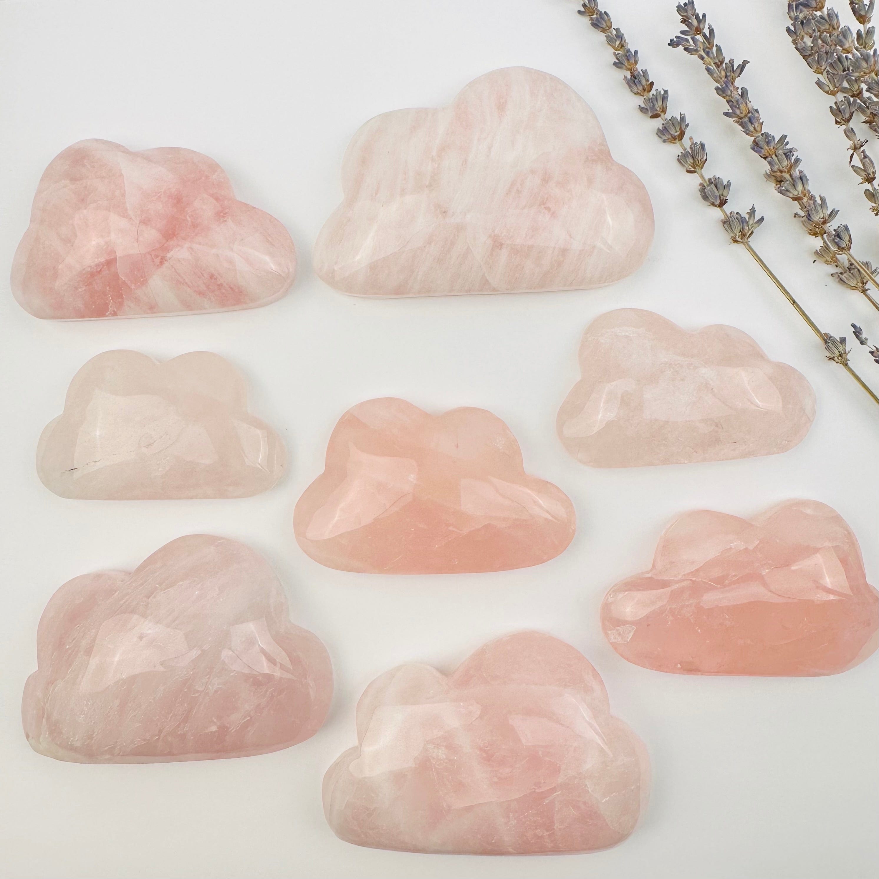 Rose Quartz Crystal Clouds - Crystal Decor - By Weight -