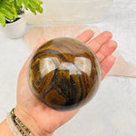 Tigers Eye with Hematite Polished Spheres - By Weight - Crystal Ball -