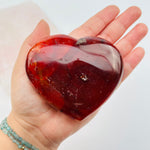 Crystal Carnelian Heart Stone for Passion and Creativity