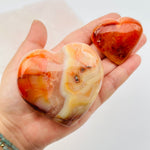 Crystal Carnelian Heart Stone for Passion and Creativity