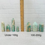 Amazonite Crystal Polished Tower Obelisk Point - By Weight