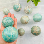 Amazonite Crystal Ball Sphere - By Weight