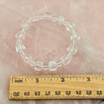 Crystal Quartz Faceted Bead Bracelet - Crystal Jewelry -