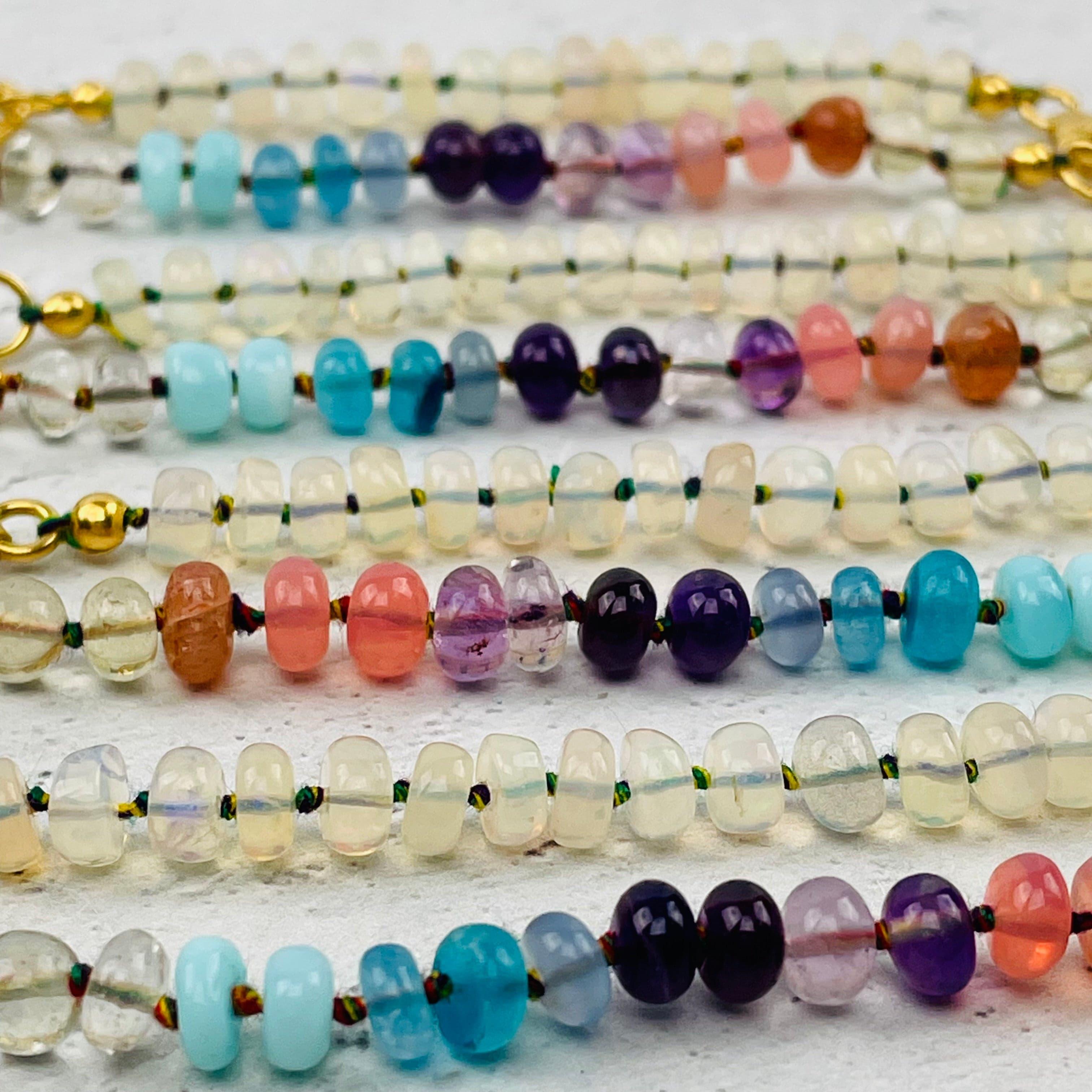 Bracelet and Necklace Extender - Opal and Gemstones -